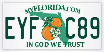 FL license plate EYFC89
