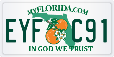FL license plate EYFC91