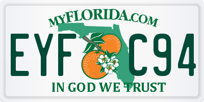 FL license plate EYFC94