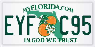 FL license plate EYFC95