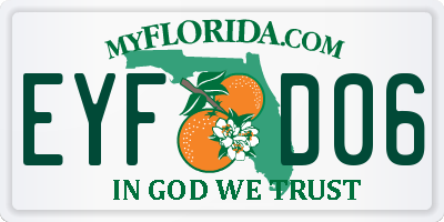 FL license plate EYFD06