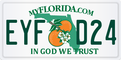 FL license plate EYFD24