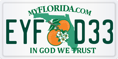 FL license plate EYFD33