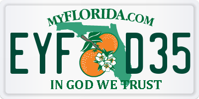 FL license plate EYFD35