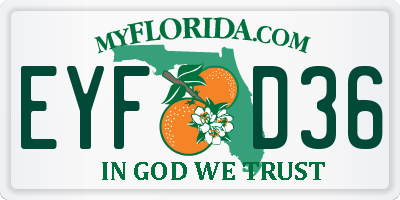 FL license plate EYFD36