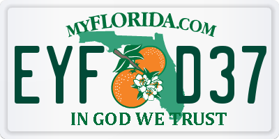 FL license plate EYFD37