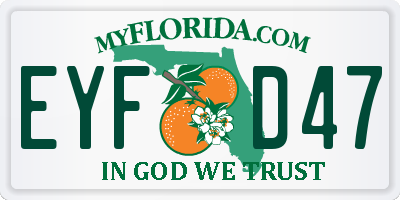 FL license plate EYFD47