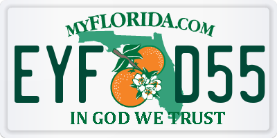 FL license plate EYFD55