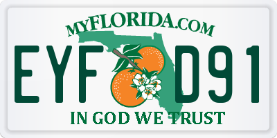 FL license plate EYFD91