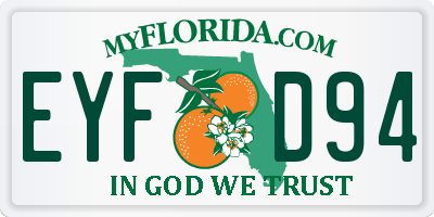 FL license plate EYFD94