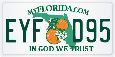 FL license plate EYFD95