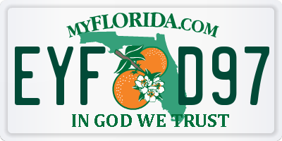 FL license plate EYFD97