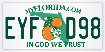 FL license plate EYFD98