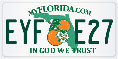 FL license plate EYFE27