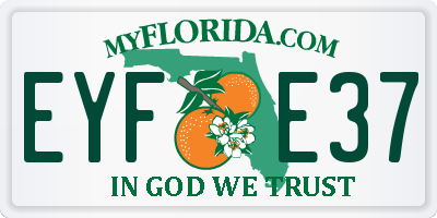 FL license plate EYFE37
