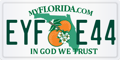 FL license plate EYFE44
