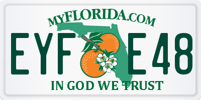 FL license plate EYFE48
