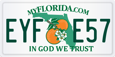 FL license plate EYFE57