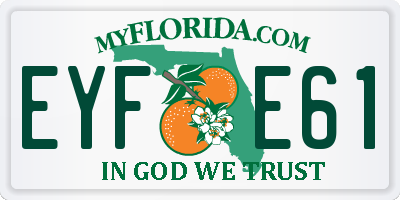 FL license plate EYFE61