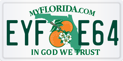 FL license plate EYFE64