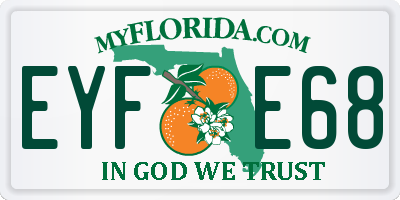 FL license plate EYFE68