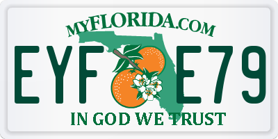 FL license plate EYFE79