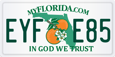 FL license plate EYFE85