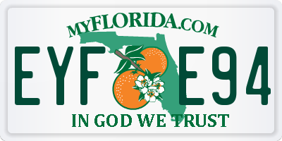FL license plate EYFE94