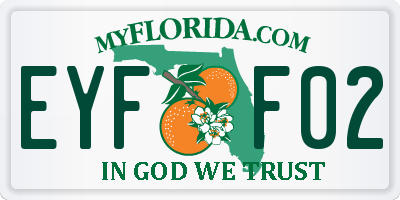 FL license plate EYFF02