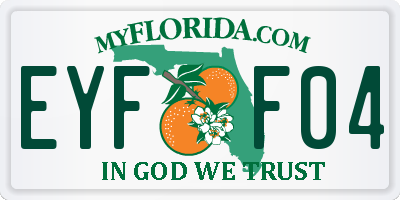FL license plate EYFF04