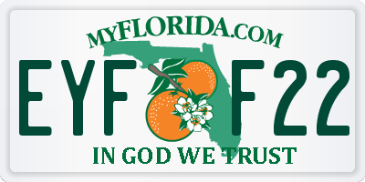 FL license plate EYFF22