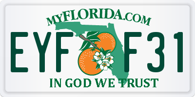 FL license plate EYFF31