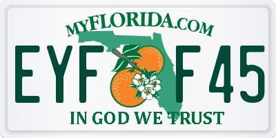 FL license plate EYFF45