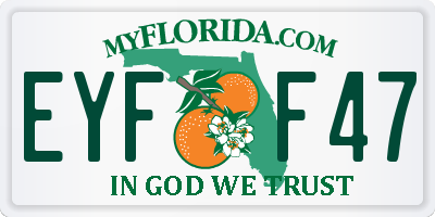 FL license plate EYFF47