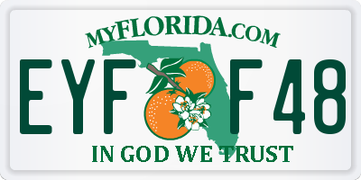 FL license plate EYFF48