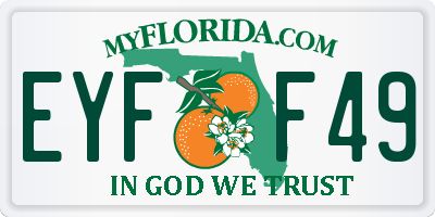 FL license plate EYFF49