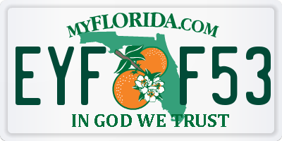 FL license plate EYFF53