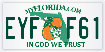FL license plate EYFF61