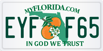FL license plate EYFF65
