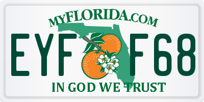 FL license plate EYFF68