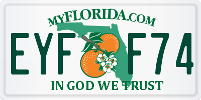 FL license plate EYFF74