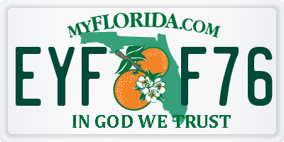 FL license plate EYFF76