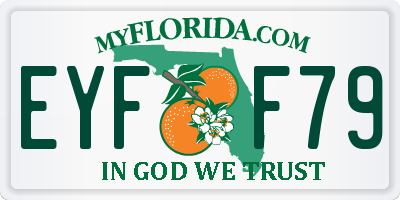 FL license plate EYFF79