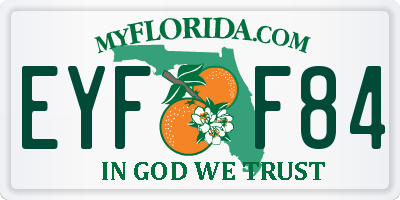 FL license plate EYFF84