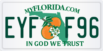 FL license plate EYFF96