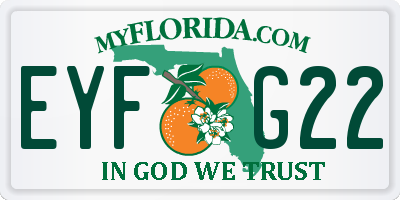 FL license plate EYFG22