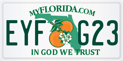 FL license plate EYFG23