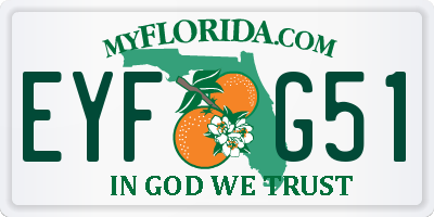 FL license plate EYFG51