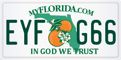 FL license plate EYFG66
