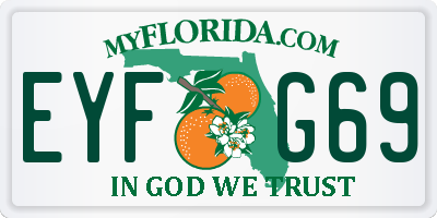 FL license plate EYFG69